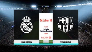 EA SPORTS FC 24 ( FIFA 24) REAL MADRID VS FC BARCELONA EL CLASSICO GAMEPLAY ON PS4 SLIM OLD GEN