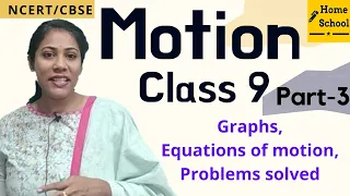 Motion class 9 | Graphs and Equations of Motion | Problems on Motion Chapter | Part 3