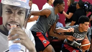 DURANT WINS HEATED 1 ON 1 DRILL! USA BASKETBALL CRAZY KING OF THE COURT