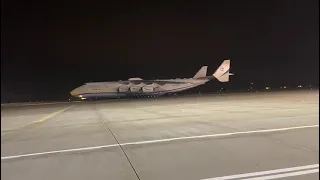 Kołowanie An-225 Mrija w Rzeszowie-Jasionce