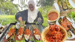 IKAN BAKAR CICAH AIR ASAM PADUU KAW | |SEDAP DAN WANGI MCAM KAT KEDAI .. Grilled Fish