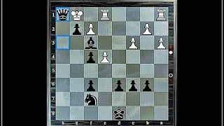 The Best Neil chess (D -16!.. 27).  Агония белых, самоубийство королевы. Мат на 27-ом ходу.