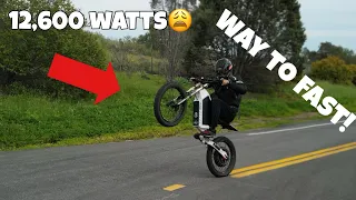 72v 12000 watt] enduro ebike performance test( 0-60, wheelies and more!