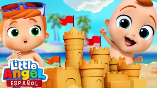 Competencia De Castillos De Arena🏰| Canciones Infantiles de Bebé Juan | Little Angel Español