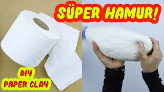 BU HAMURLA HAYALİNİZİN GÖTÜRDÜĞÜ YERE GİDİN! (Kağıt Hamuru Nasıl Yapılır?) How To Make Paper Clay