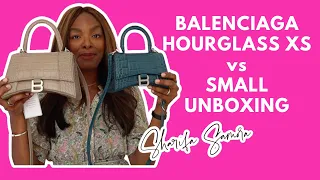 BALENCIAGA HOURGLASS XS & SMALL UNBOXING AND COMPARISON