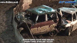 Unlimited Banger Racing Highlights | 2017 Season Opener | Speedway Emmen | 18/3/2017