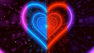 Color Changing Heart Tunnel🩷💙❤️💜Love Heart Tunnel Background Video Loop [2 Hours]