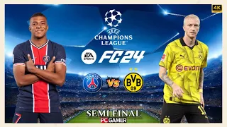 FC 24 - PSG vs Borussia Dortmund  || UEFA Champions League Semi Final || PC™ [4K60]