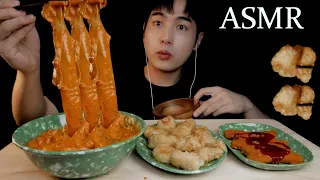 SUB) ASMR Spicy cream Tteokbokki MUKBANG🧡｜삼첩분식 마라x로제떡볶이 먹방 ｜Real eating sound, MUKBANG SHOW