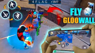 HANDCAM FLY MOVEMENT GLOOWALL TRICK 2023 | GARENA FREEFIRE LATEST MOVEMENT GLOOWALL KAISE MARE ?