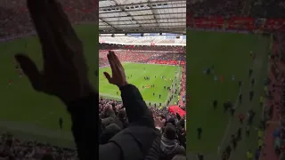 Old Trafford Buzzing After The Final Whistle Of The Manchester Derby.