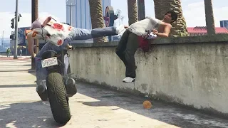 GTA 5 FUNNY BIKE KICK Compilation #12 (Gta V Funny Moments)