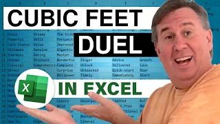 Excel - How to Calculate Cubic Feet - Excel - Episode 1492