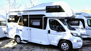 6m 3.5to - ultimate space: Hobby Siesta A60 motorhome 2021 alcove for 4 people without conversion.