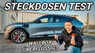 E Auto Laden an der Steckdose. Ist eine Wallbox überflüssig? Test.