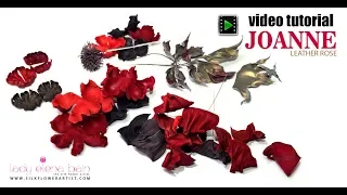 DIY leather rose Joanne