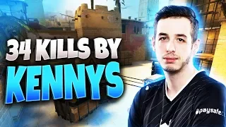 CS:GO - kennyS 34 kills on Mirage @ FACEIT