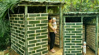 Single mother: build a pigeon house, a toilet, a rabbit house and make a crib for her children