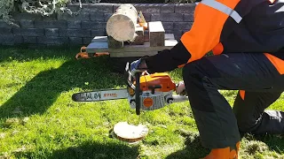 Stihl 261 M-Tronicin kalibrointi - onko vaikutusta sahaustehoon?