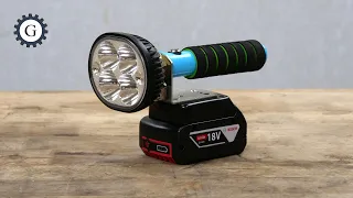 Build Flashlight for 18V Bosch Battery