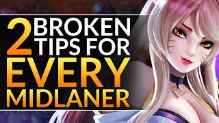 2 BROKEN Tips to CARRY with EVERY MIDLANE Champion: Challenger Micro Tricks - LoL Pro Guide