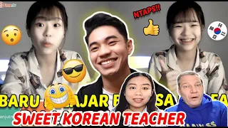 Fiki Naki - Akhirnya Belajar Bahasa Korea Sama Cewe Cantik Dari Korea Langsung - Ome.TV |REACTION