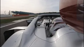 Ride Onboard with Lewis for His First Lap with the W11!