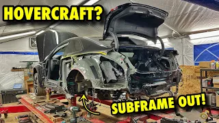 The Audi Rs5 Looks Like A HOVERCRAFT! Extreme Copart Rebuild! [Part 5]