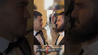 Beterbiev STARES DOWN Bivol! INTENSE face off ensues!