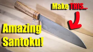 Making a Santoku Chef's Knife!  (Pop's Project of the Month)