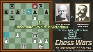 The most beautiful chess game ever played - "The Evergreen Game"