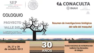 Resumen de investigaciones biológicas del valle del mezquital. Conferencia magistral