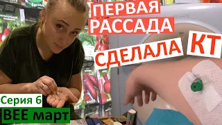 Влог 6 / Моя первая рассада / я сделала томографию с контрастом / Коля вернулся! / садовые покупки