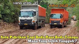 Hino Jember 235JD VS Jember 260JD Adu Tenaga Ditanjakan Berlumpur, Mana Yang Lebih Tangguh ?