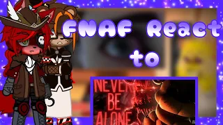 FNAF react to fnaf song[] never be alone[]check desc[] enjoy the video