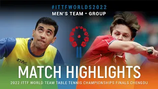 Highlights | Youssef Abdel-Aziz (EGY) vs Tomas Polansk (CZE) | MT Grps | #ITTFWorlds2022