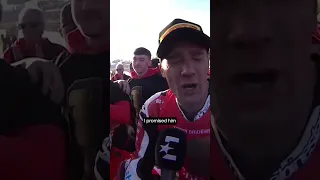 Tommy Bridewell dedicates his BSB championship victory to his brother ❤ #Shorts
