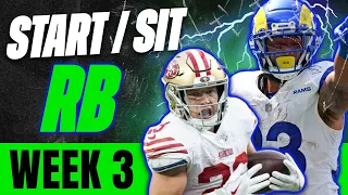 2023 Fantasy Football - MUST Start or Sit Week 3 Running Backs - Every Match Up!!!