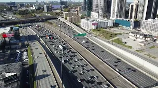 Atlanta Georgia Drone footage | Downtown Connector I-75/I-85