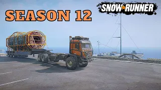 Season 12 New Trailer New Truck Let's Drive! Snowrunner Latest PTS Update Gameplay Live!