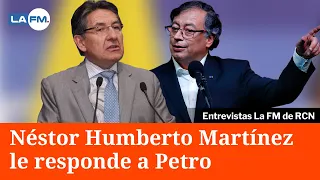 Néstor Humberto Martínez le responde a Gustavo Petro por tema Macaco