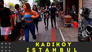 Istanbul city tour 2021 - Walking Around Kadıköy Istanbul - 4k UHD 60fps- Turkey 4k walking tour