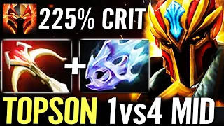 🔥 TOPSON Dragon Knight MID — 1vs4 Daedalus + Moonshard Pro Style MAX Physic Build Dota 2 Pro