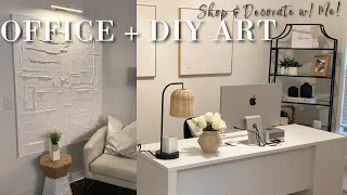 HOME OFFICE Makeover + DIY Paste Painting | Maya's Dream Home