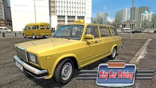 Легальное такси в City Car Driving - ВАЗ-2104