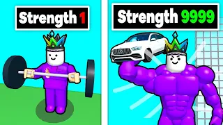 USED ROBUX To Be The STRONGEST MAN In ROBLOX...