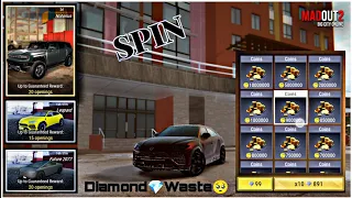 Diamond💎Wasted🙂in Gold spin in #madout2 #bigcityonline #car😐||