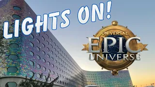 Epic Universe Construction Update! Stella Nova Lights On!!