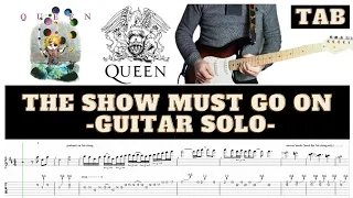 Queen The Show Must Go On Cover | Guitar Tab |  Lesson | Tutorial | Guitar Solo | Speed - 30%
